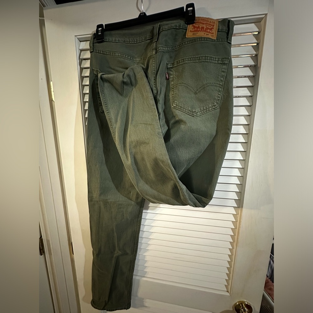 Levis 511 34x34 men’s dark green jeans